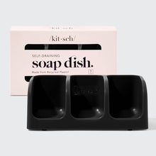 Load image into Gallery viewer, Self-Draining Soap Dish - Black