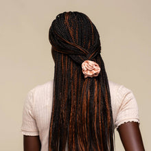 Load image into Gallery viewer, Rosette Ruched Satin Scrunchies 3pc Set - Terracotta