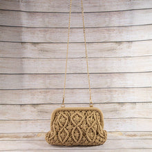 Load image into Gallery viewer, Macrame Diamond Weave Clutch Bag
