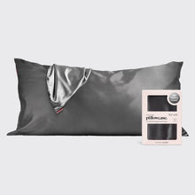 Load image into Gallery viewer, Satin King Pillowcase - Charcoal