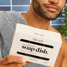 Load image into Gallery viewer, Self-Draining Soap Dish - Black