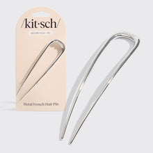 Load image into Gallery viewer, Metal French Hair Pin - Silver