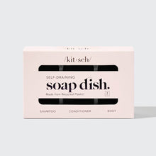 Load image into Gallery viewer, Self-Draining Soap Dish - Black