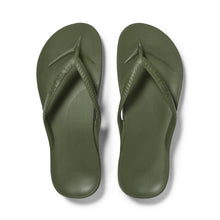 Load image into Gallery viewer, Arch Support Flip Flops- Olive