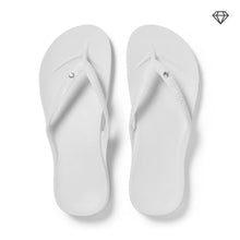 Load image into Gallery viewer, Arch Support Flip Flops- White Crystal