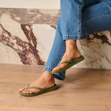 Load image into Gallery viewer, Arch Support Flip Flops- Olive