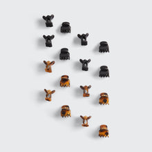 Load image into Gallery viewer, Recycled Plastic Mini Classic Claw Clips 16pc - Black & Tort