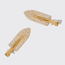 Load image into Gallery viewer, Holiday Gift of Glam Creaseless Clips 2pc Set - Rhinestone
