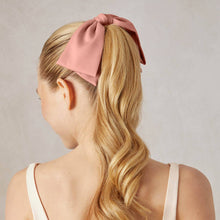 Load image into Gallery viewer, Recycled Fabric Bow Hair Clip - Rosewood