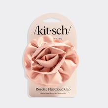 Load image into Gallery viewer, Satin Rosette Medium Flat Cloud Clip - Terracotta