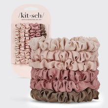 Load image into Gallery viewer, Ultra Petite Satin Scrunchies 6pc - Terracotta