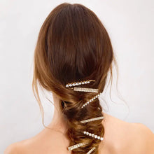 Load image into Gallery viewer, Metal Rhinestone Assorted Bobby Pins 4pc Set - Gold