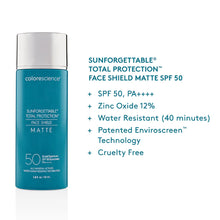 Load image into Gallery viewer, Sunforgettable® Total Protection® Face Shield Matte SPF 50