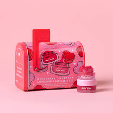 Load image into Gallery viewer, Strawberry Macaron Valentine's Day Lip Care Set
