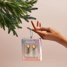 Load image into Gallery viewer, Holiday Gift of Glam Creaseless Clips 2pc Set - Rhinestone

