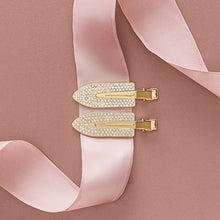 Load image into Gallery viewer, Holiday Gift of Glam Creaseless Clips 2pc Set - Rhinestone

