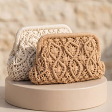 Load image into Gallery viewer, Macrame Diamond Weave Clutch Bag
