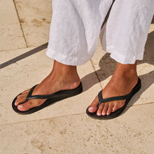 Load image into Gallery viewer, Arch Support Flip Flops- Black
