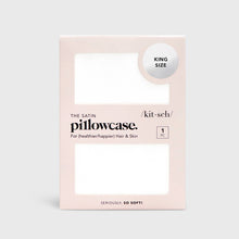 Load image into Gallery viewer, Satin King Pillowcase - Ivory
