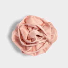 Load image into Gallery viewer, Satin Rosette Medium Flat Cloud Clip - Terracotta
