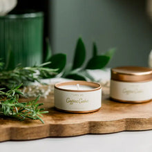 Load image into Gallery viewer, Coffee Cake Holiday Tin Soy Candle
