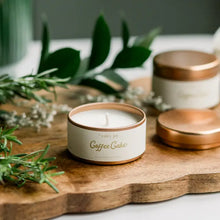 Load image into Gallery viewer, Coffee Cake Holiday Tin Soy Candle
