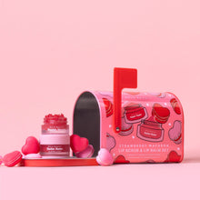 Load image into Gallery viewer, Strawberry Macaron Valentine's Day Lip Care Set
