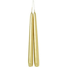 Tapered Candle S/2- Gold