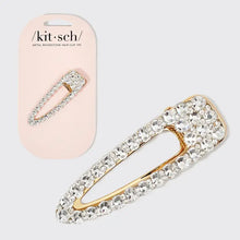 Load image into Gallery viewer, Metal Rhinestone Large Open Shape Hair Clip 1pc - Gold
