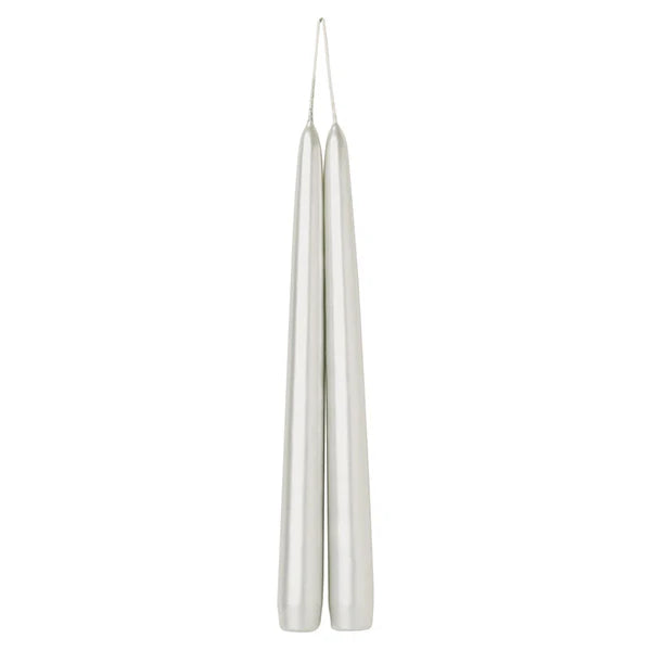 Tapered Candle S/2- Silver