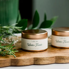 Load image into Gallery viewer, Winter Forest Holiday Tin Soy Candle

