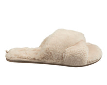 Load image into Gallery viewer, Faux Fur Slippers- Sand

