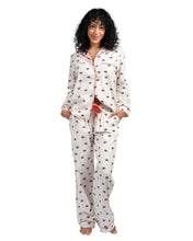 Load image into Gallery viewer, Flannel PJ Set- Cream
