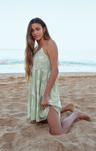 Load image into Gallery viewer, BREEZY SAGE FLORAL DRESS
