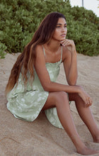Load image into Gallery viewer, BREEZY SAGE FLORAL DRESS
